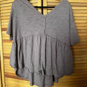 American Eagle Outfitters Charcoal Blouse